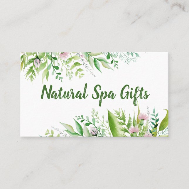 Spring Bouquet Handmade Bath Soak Body Butter Soap Business Card (Front)