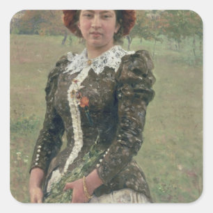 Spring Bouquet Square Sticker