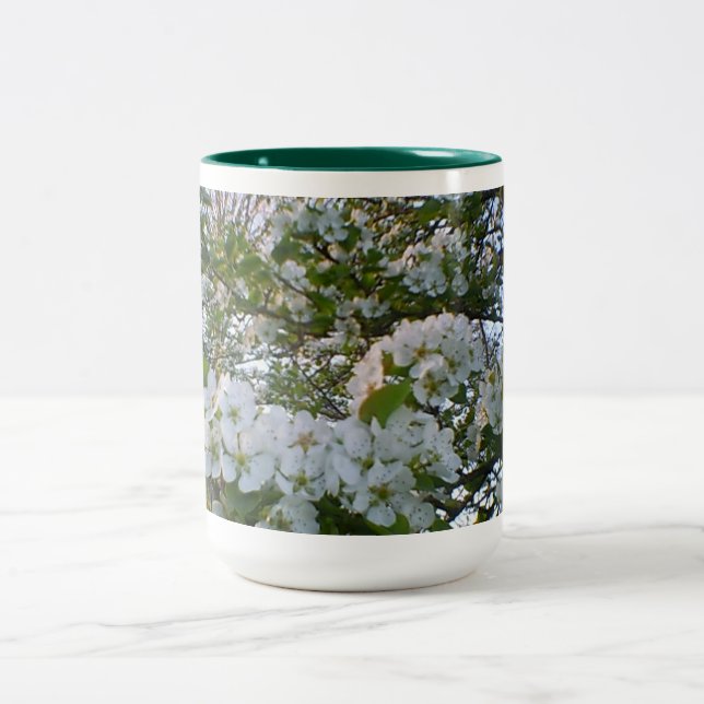 Spring Bouquet Two-Tone Coffee Mug (Center)