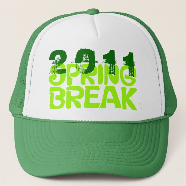 Spring Break 2011 Hat 5 Green (Front)