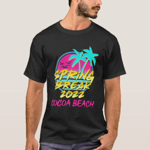Spring Break 2022 Family Vacation Retro Cocoa Beac T-Shirt