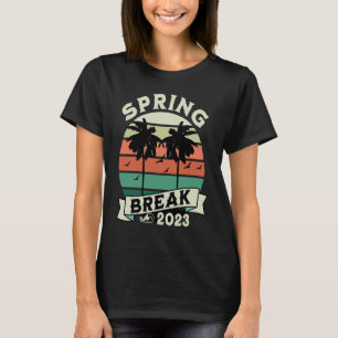 Spring Break 2023 Retro Sunset Island Party T-Shirt