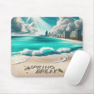 Spring Break Beach Mouse Pad