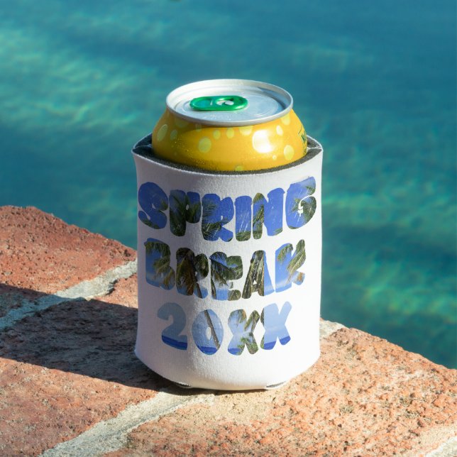 Spring Break Can Cooler - Custom Minimalist Koozie (In Situ Pool)
