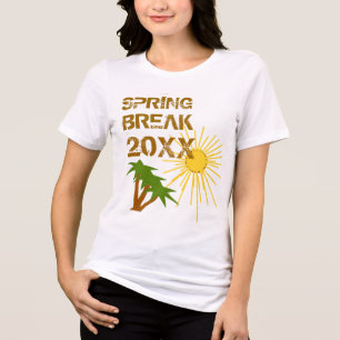 Spring Break Change to Current Year Tri-Blend Shirt