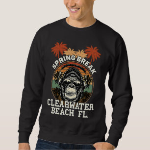 Spring Break Clearwater Beach Fl Gorilla Headphone Sweatshirt