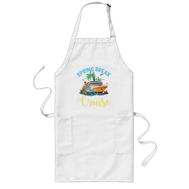 Spring Break Cruise Long Apron (Front)