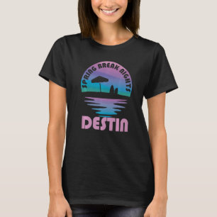 Spring Break Destin Sunset Vintage Matching Women  T-Shirt