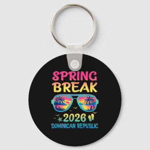 Spring Break Dominican Republic 2026 Vacation Trip Keychain