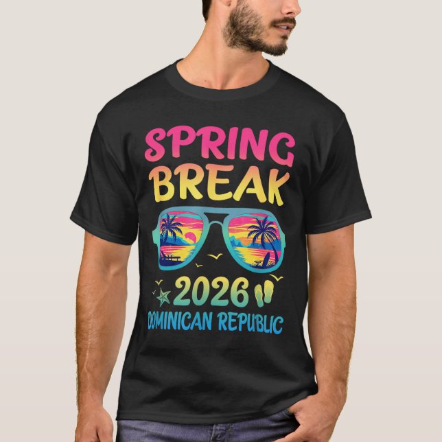 Spring Break Dominican Republic 2026 Vacation Trip T-Shirt (Front)