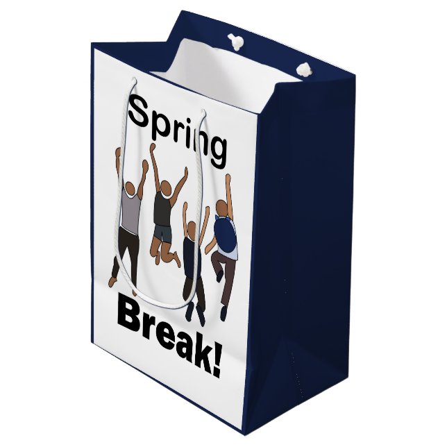 Spring Break Friendship Medium Gift Bag (Front Angled)