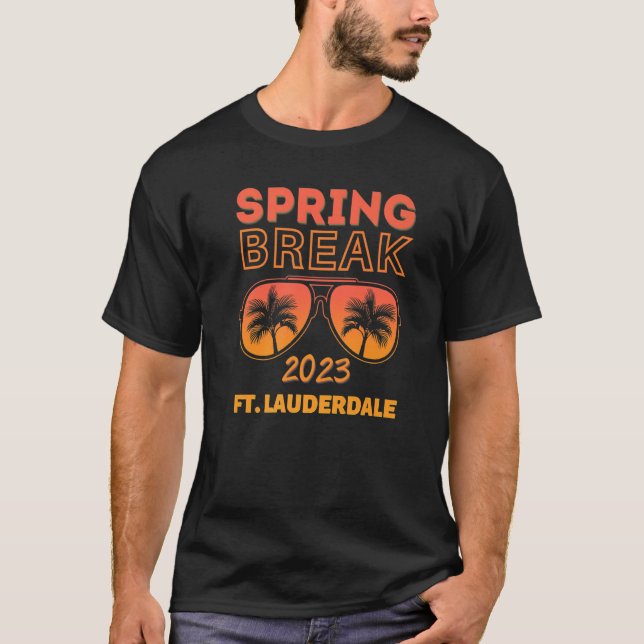 Spring Break Ft. Lauderdale 2023 Beach Vacay Party T-Shirt (Front)