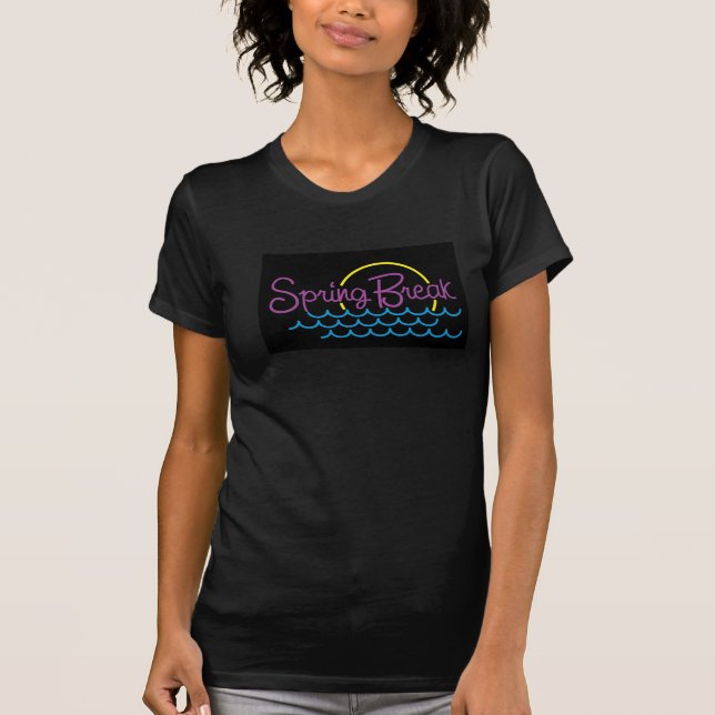 Spring Break in Neon Colours - T-Shirt (Front)