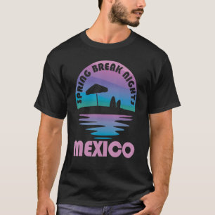 Spring Break Mexico Sunset Vintage Matching Women  T-Shirt