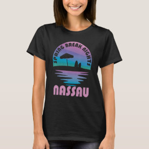 Spring Break Nassau Sunset Vintage Matching Women  T-Shirt