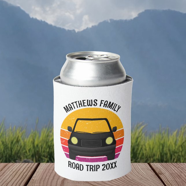 Spring Break Road Trip Sunset Customized Can Cooler (Creator Uploaded)