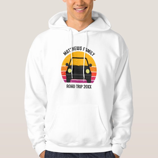Spring Break Road Trip Sunset Customized Hoodie (Front)
