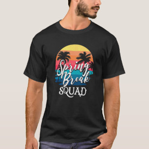 Spring Break Squad 2022 Retro Spring Break Teacher T-Shirt
