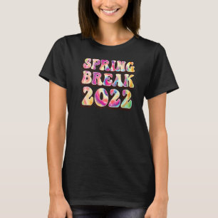 Spring break Squad Beach Colourful Tie Dye Spring T-Shirt