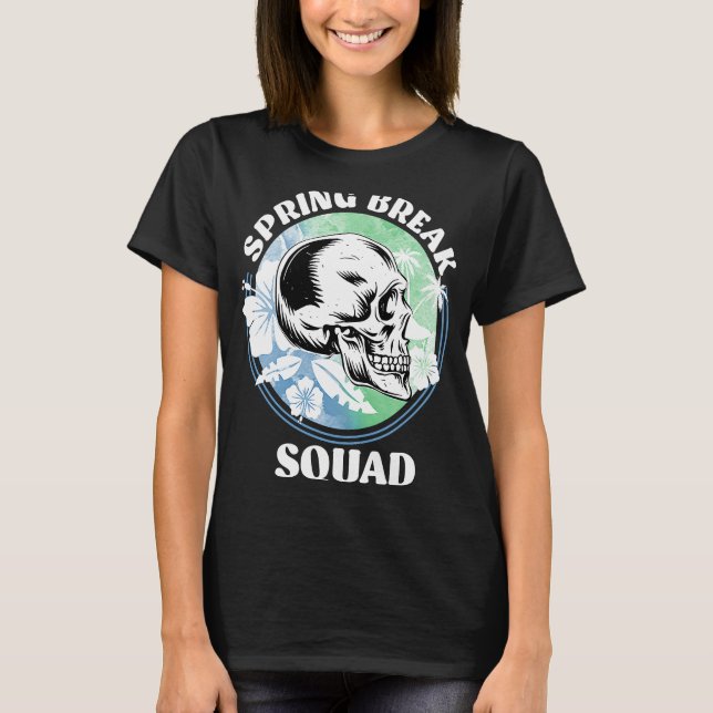 Spring Break Squad Summer Vacation Spring Break  8 T-Shirt (Front)