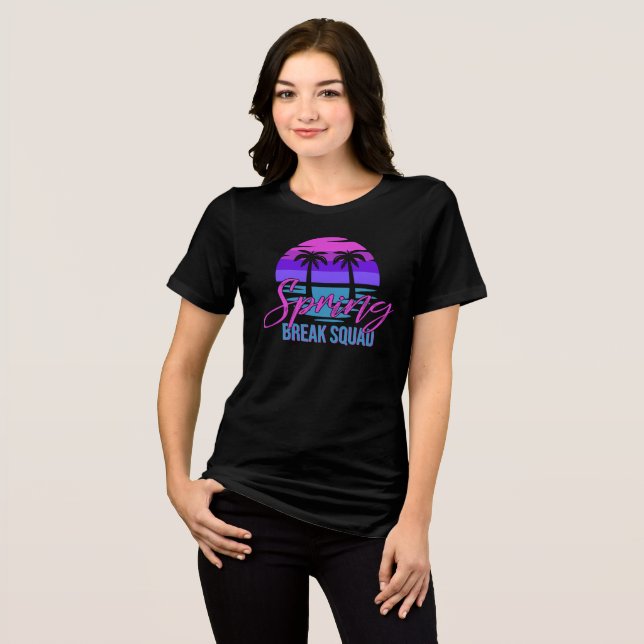 Spring Break Squad Tri-Blend Shirt (Front Full)