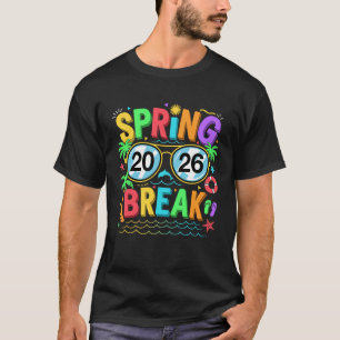 Spring Break Squad Vintage 2026 Florida Cool Sungl T-Shirt