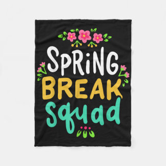 Spring Break Teacher Student Summer Vacation Holid Fleece Blanket