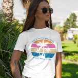 Spring Break Trip Beach Sunset Custom Family T-Shirt<br><div class="desc">This cute tropical palm tree sunset women's t-shirt is perfect for a spring break trip with your college sorority friends or a fun cruise ship getaway vacation with the family. Personalize a set of customized t-shirts for your group outing to the beach or an island family reunion.</div>