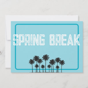 Spring Break Vacation Flyer Invitation
