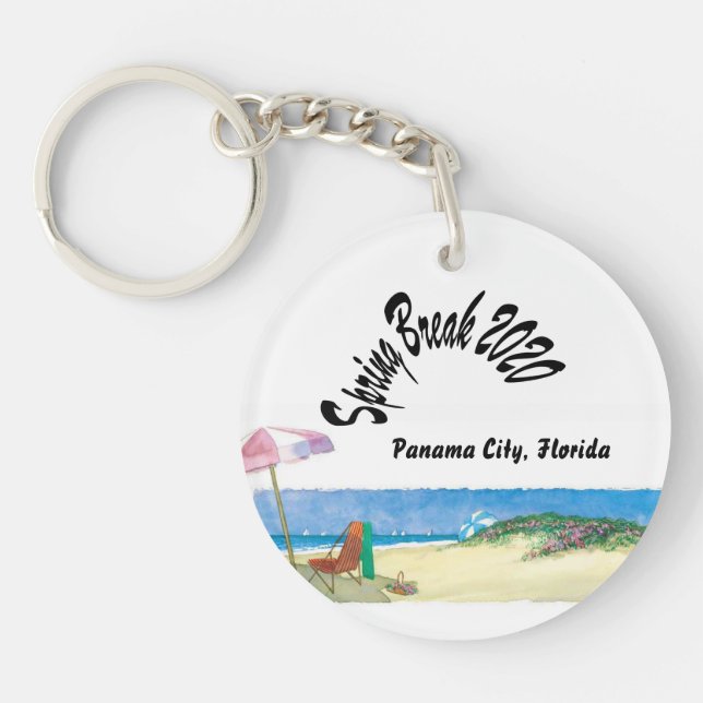 Spring Break Vacation - Keychain (Front)