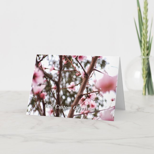 Spring Breeze Blossom flower Greeting Card (Front)