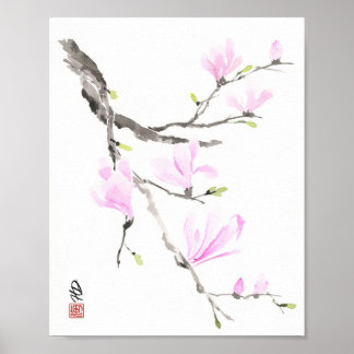 Spring Breeze Magnolia Poster