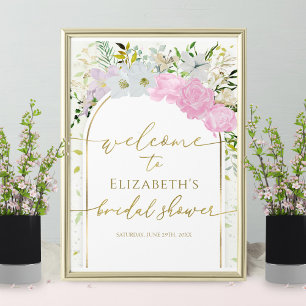 Spring Bridal Shower Welcome Sign Wildflower