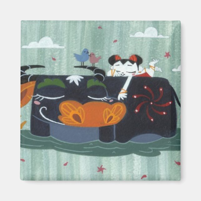 Spring Buffalo Magnet (Front)