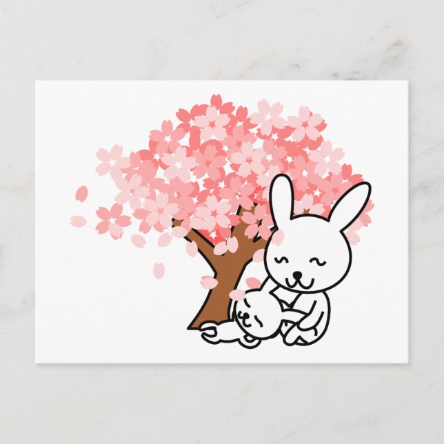 Spring Bunnies Postcard (Front)