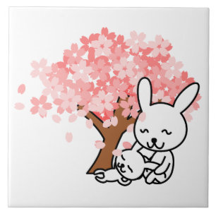 Spring Bunnies Tile