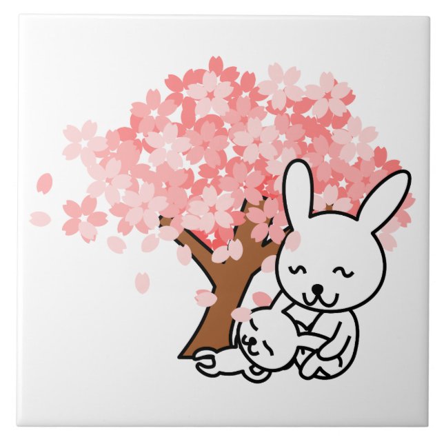 Spring Bunnies Tile (Front)