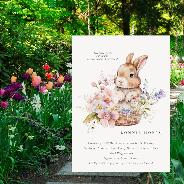 Spring Bunny | Easter | Egg Hunt | Baby | Brunch Invitation (Creator Uploaded)