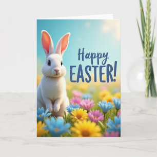 Spring Bunny Greetings Card