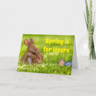 Spring Bunny Lovers Card