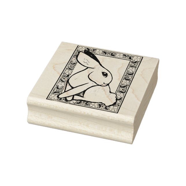 Spring Bunny Rabbit Easter Ostara                  Rubber Stamp (Stamp)