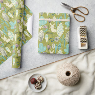Spring Bunny Rabbit Nature Wrapping Paper