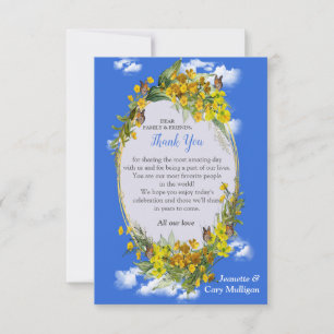Spring Buttercup Flowers RSVP Card