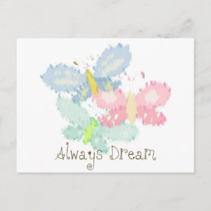 Spring Butterflies Always Dream Postcard