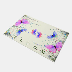Spring Butterflies Doormat