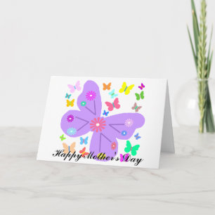 Spring Butterflies, Happy Mother's Day card