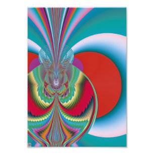 Spring Butterfly Abstract Colour Burst Art Photo Print
