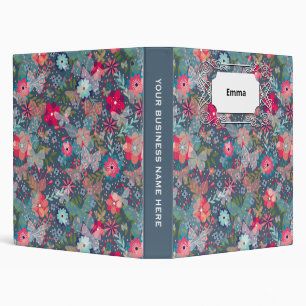 Spring Butterfly Bloom Flowers Garden Binder