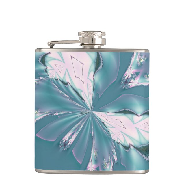 Spring Butterfly Hip Flask (Front)