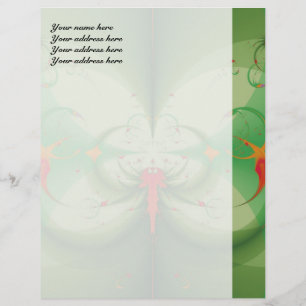 Spring Butterfly Letterhead